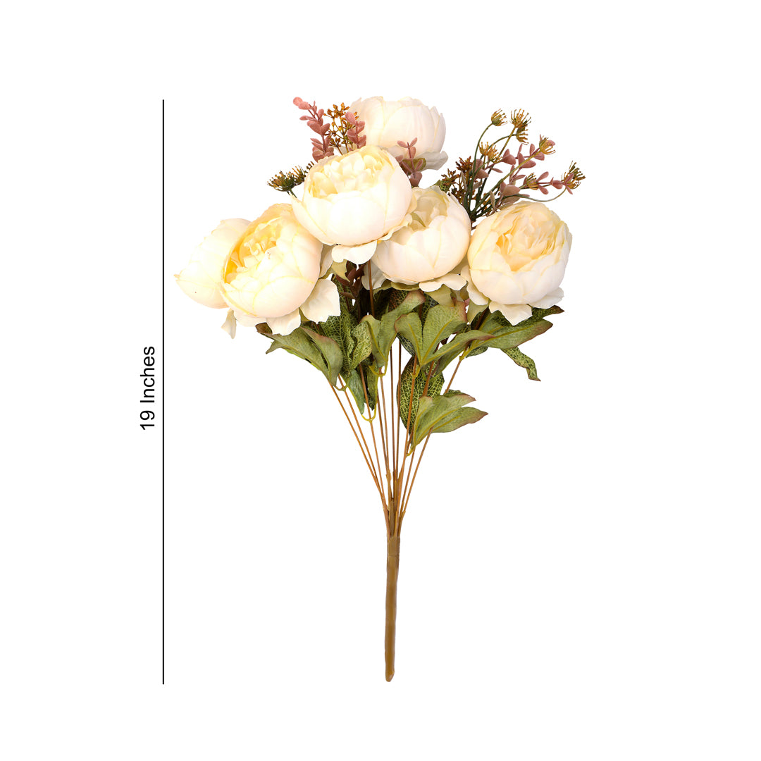 Flower Bunch - Peony White